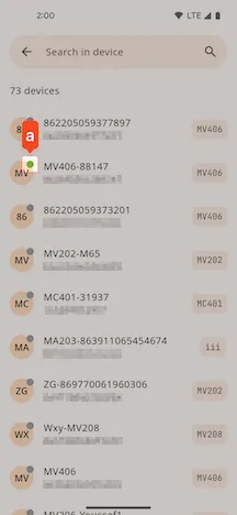 Activated Devices List