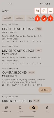 Filter Conditions Bar