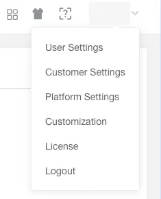 Personal Settings Menu