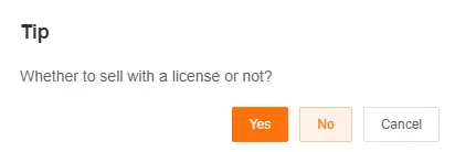 License Transfer Prompt