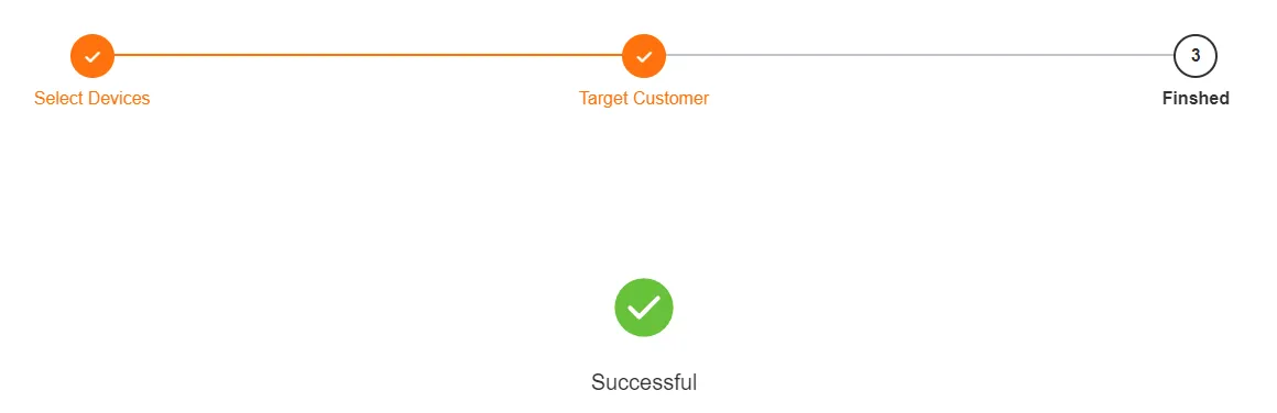 Confirm the Sale Result