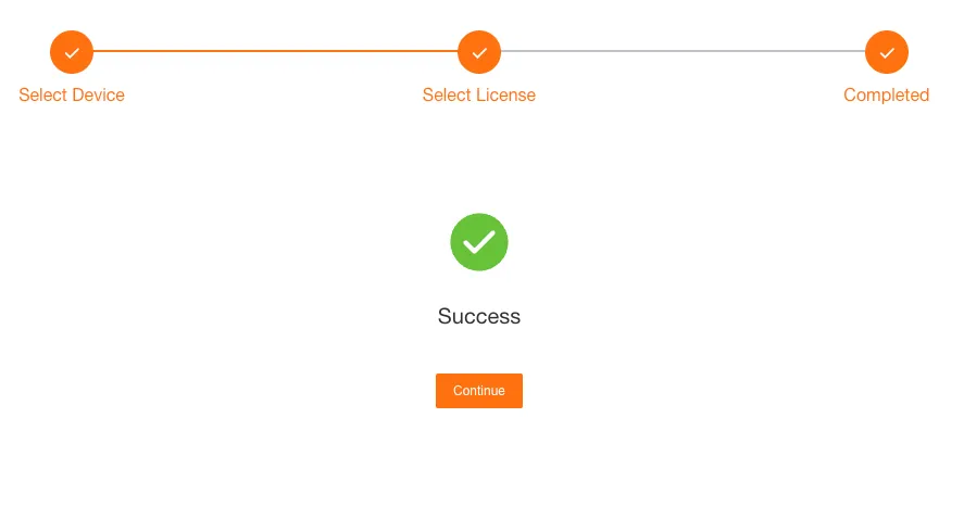 查看绑定许可证结果
