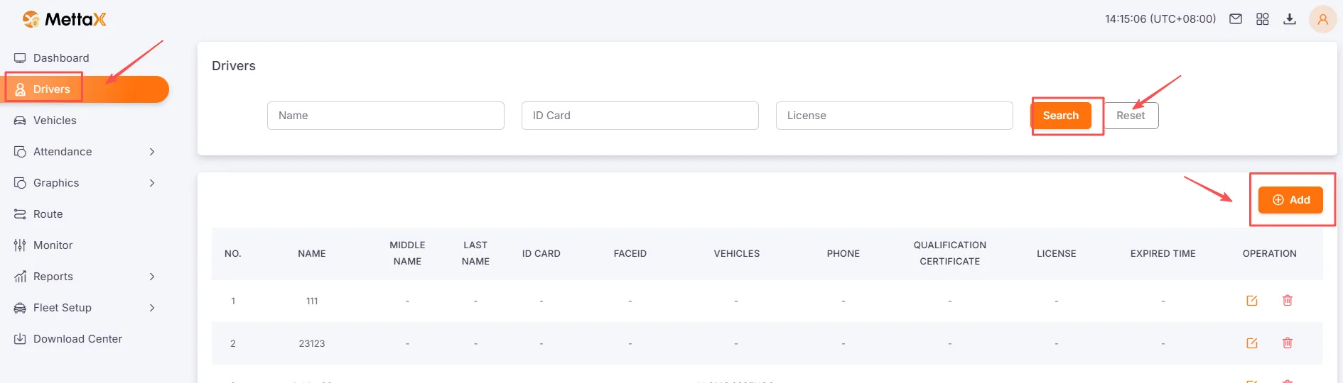 Driver Information