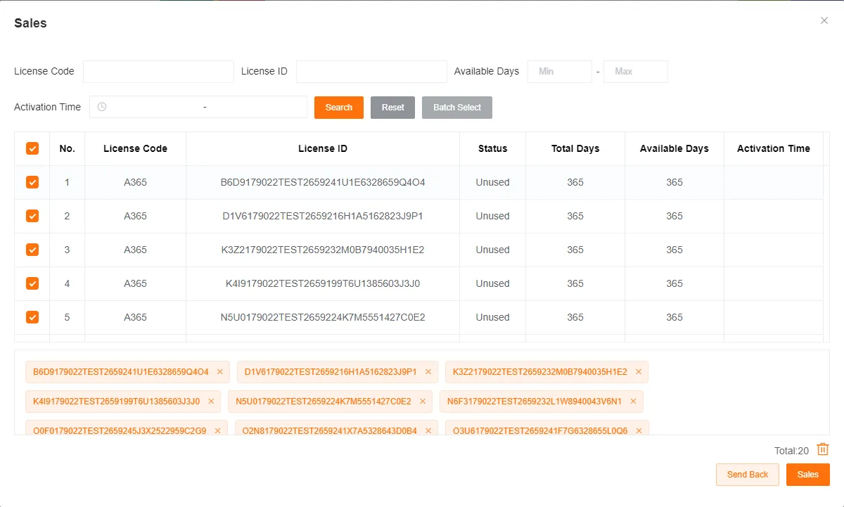 Enter Quantity to Sell