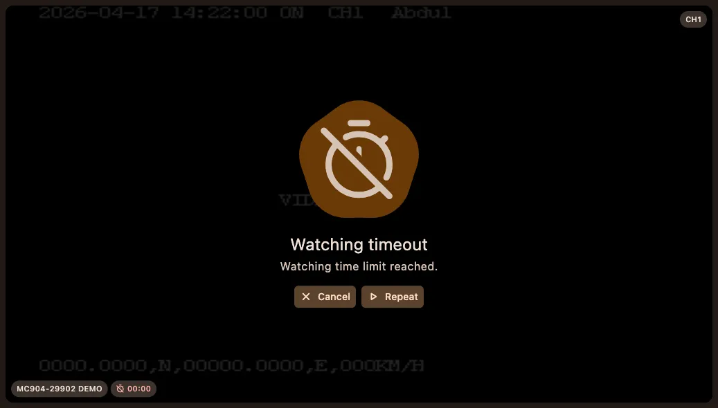 Watch Timer Timeout