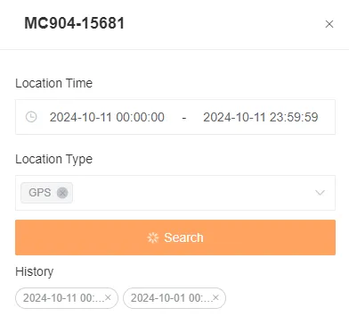 Query Historical Track