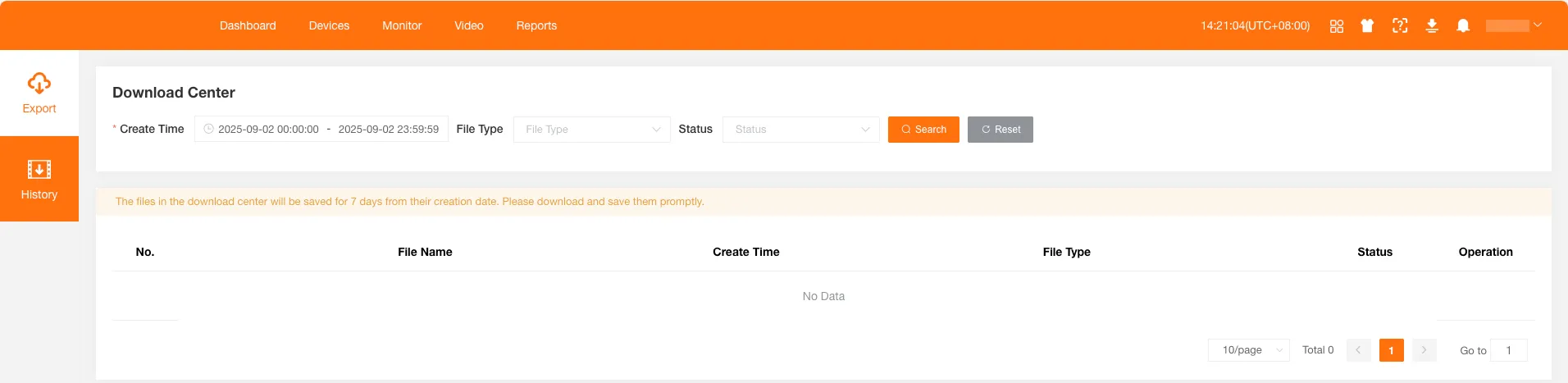 Dark Theme Menu Layout Example 4