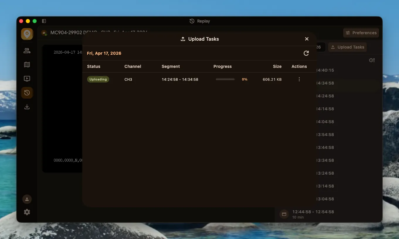 Upload Task List