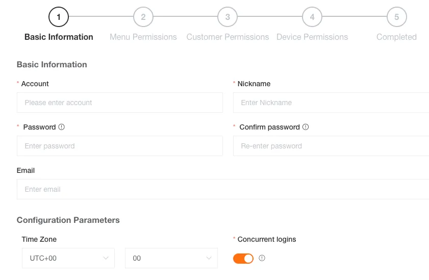 创建用户-基本信息