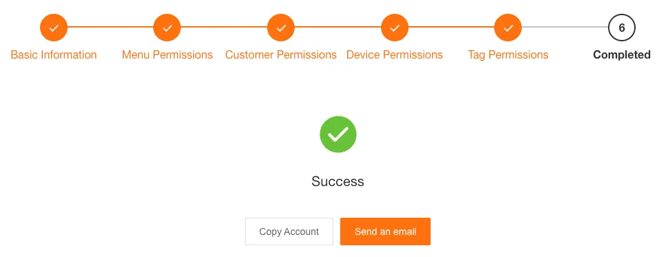 User Creation Complete